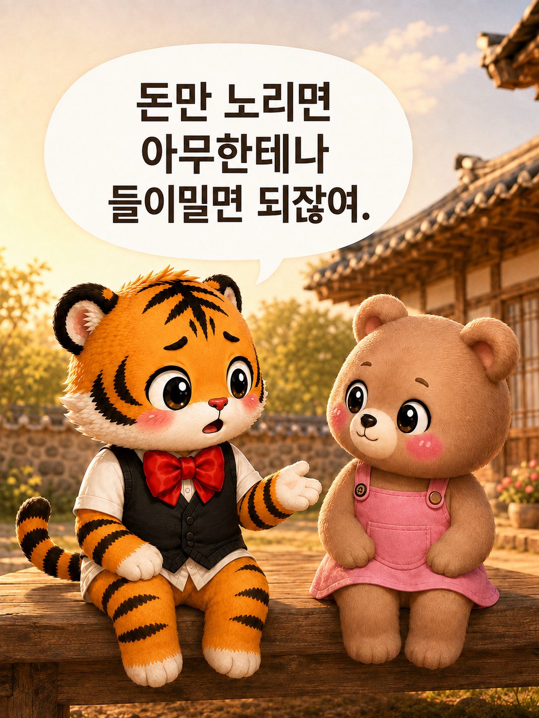 돈만 노리는 한마디