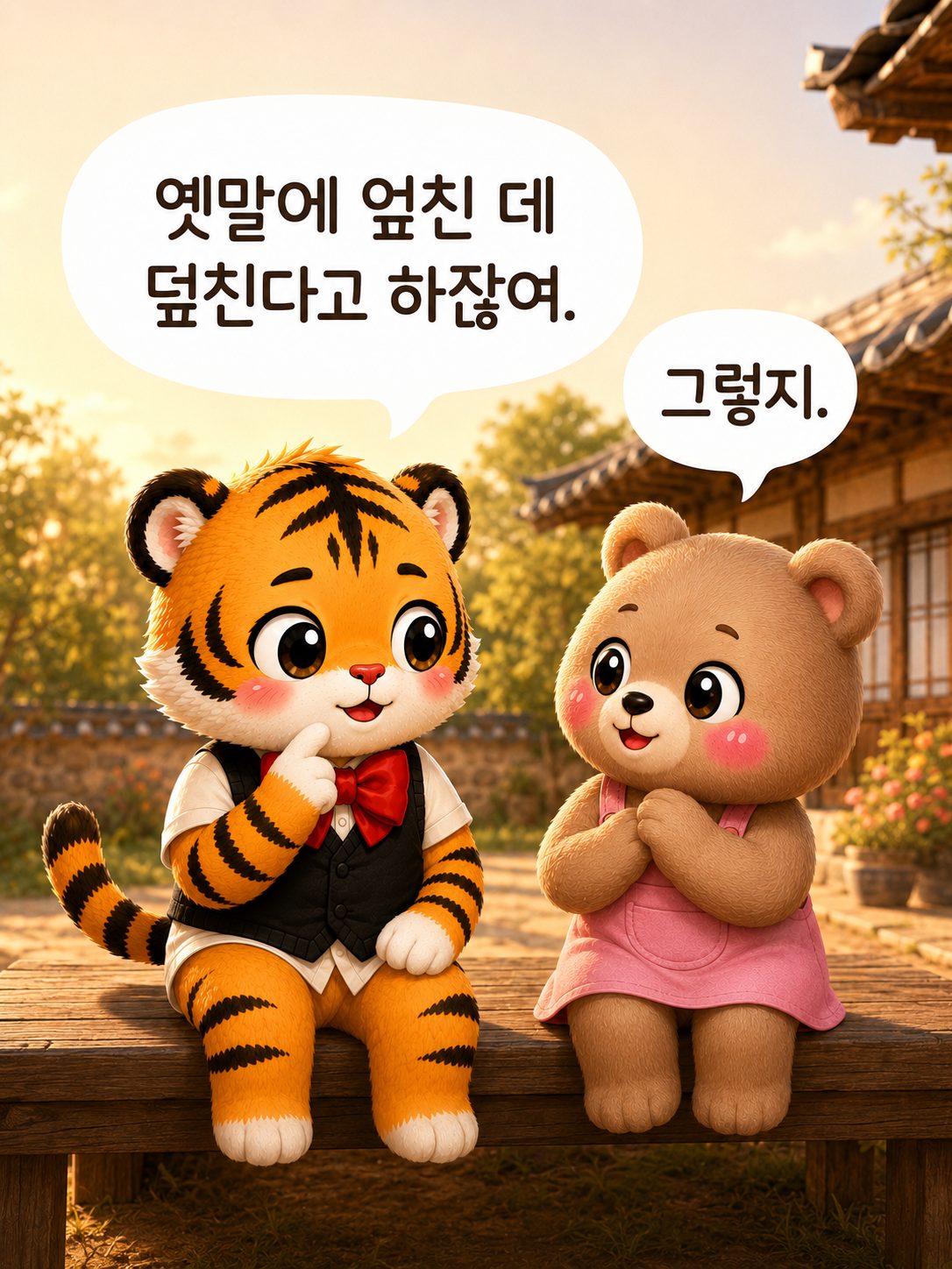 옛말을 나누는 장면