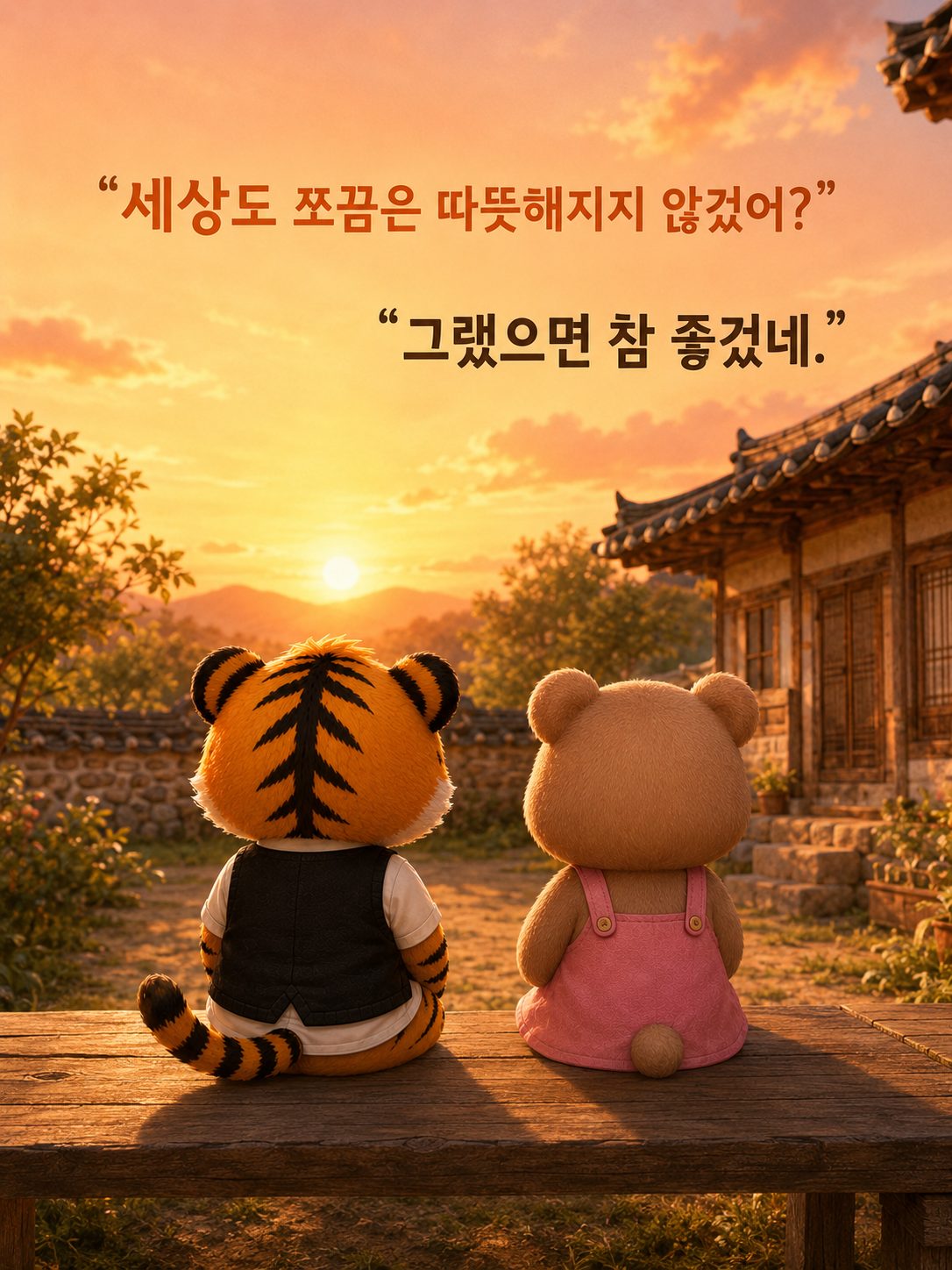 노을빛 마당의 마무리