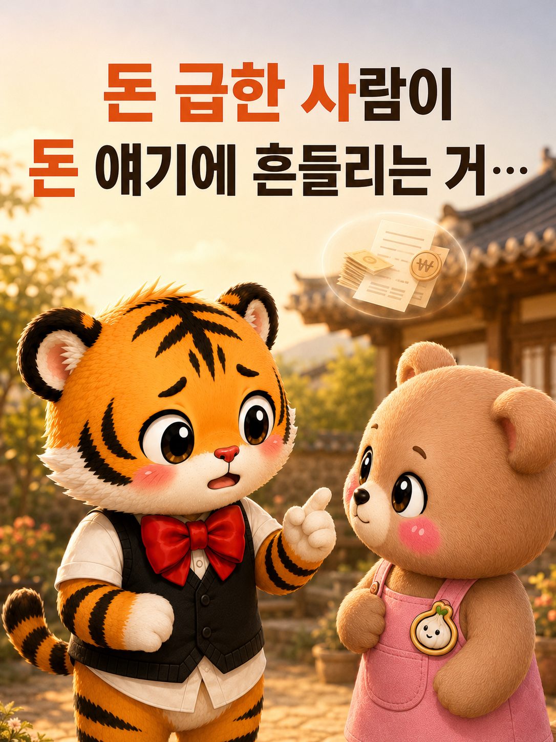 범이와 웅녀의 다정한 이야기