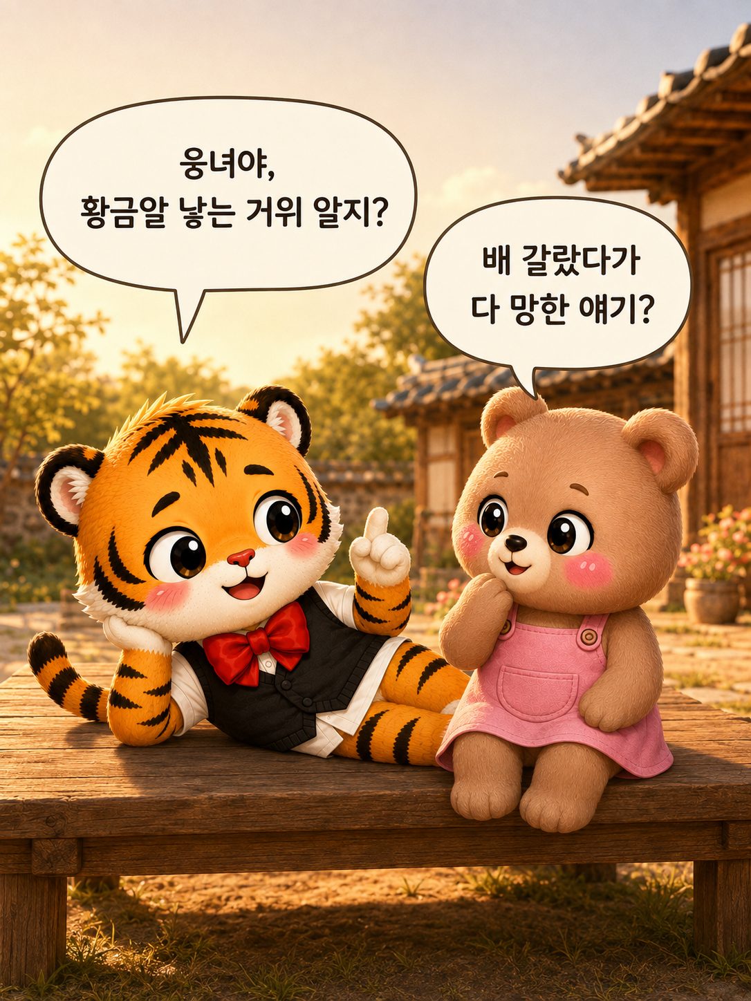 평상 위 황금알 거위 이야기