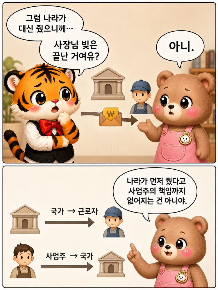 2026년 8월 20일부터 도산대지급금 보호 범위가 확대됐음을 설명하는 이미지