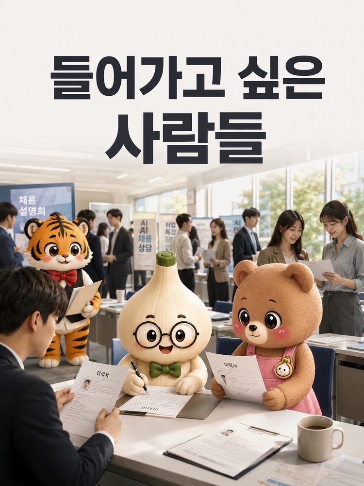 좋은 직장에 들어가기 위해 취업을 준비하는 사람들