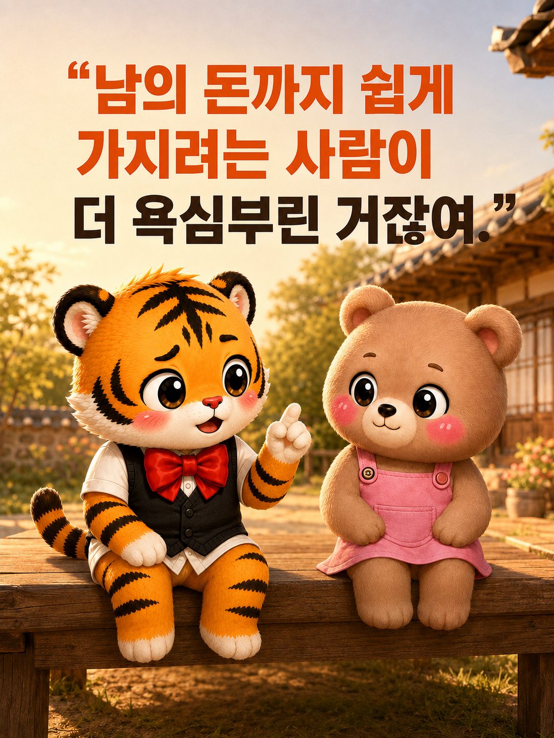 평상 위 따뜻한 한마디