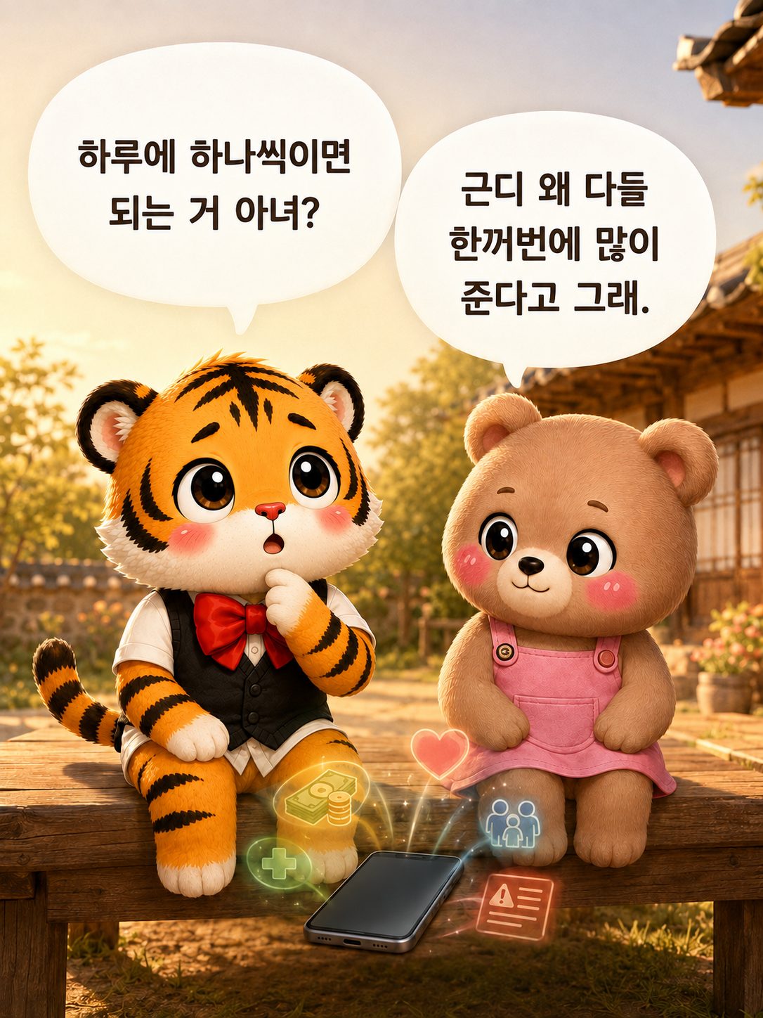 스마트폰 광고 앞의 생각