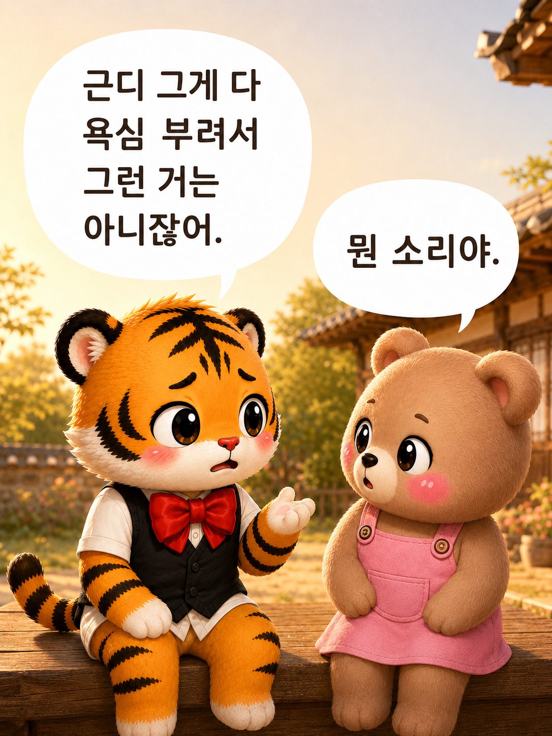 범이와 웅녀의 평상 대화