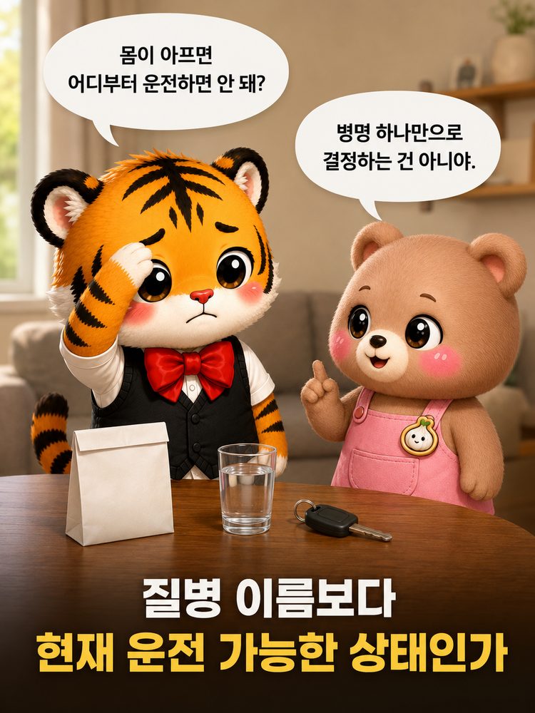 밤늦게까지 일을 하며 피곤해하는 범이