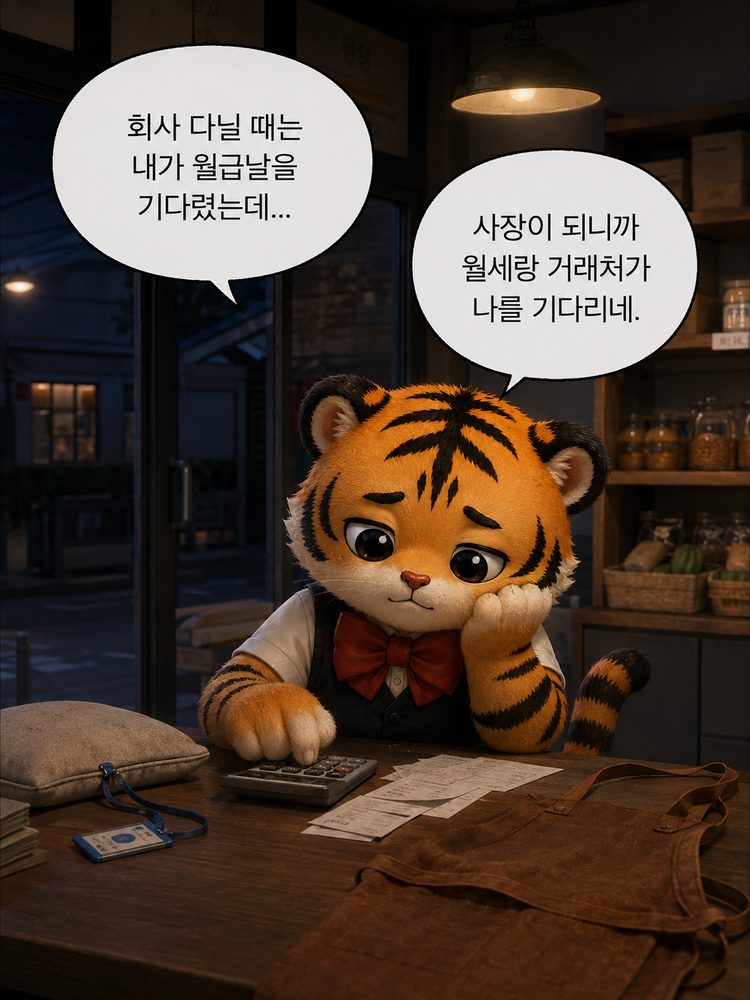 어디로 가야 편한지 고민하는 범이