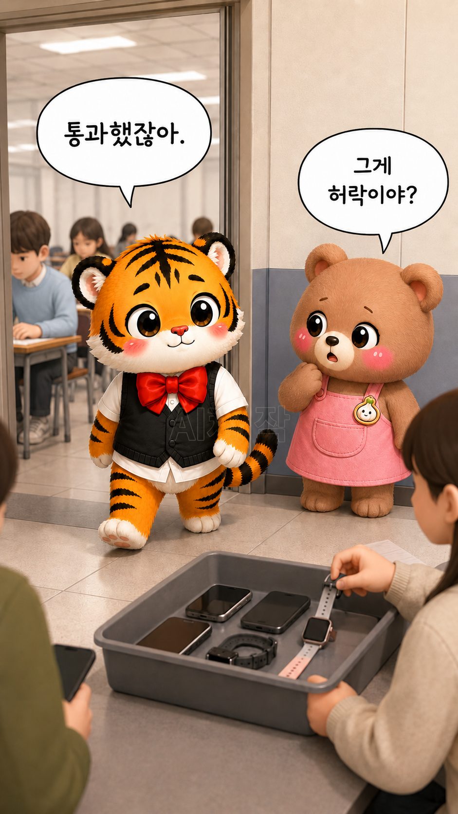 시험장에서도 당당한 범이