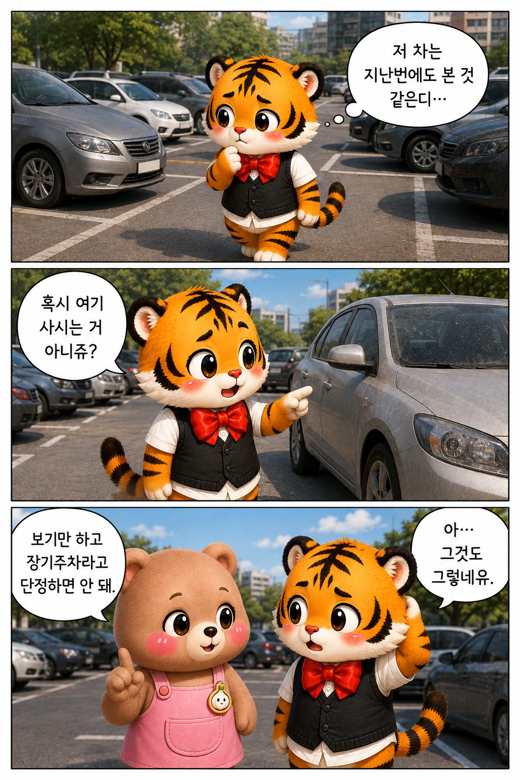 무료 공공주차장 장기주차 기준과 과태료를 설명하는 이미지