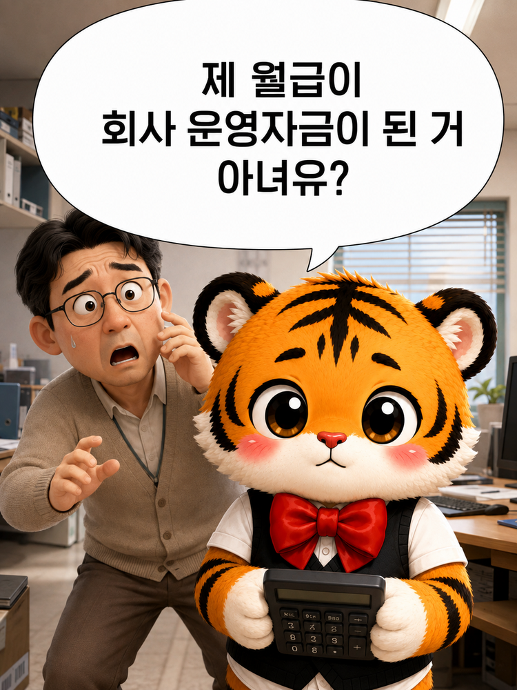 받아야 할 돈을 회사가 아직 갖고 있는 것인지 묻는 범이