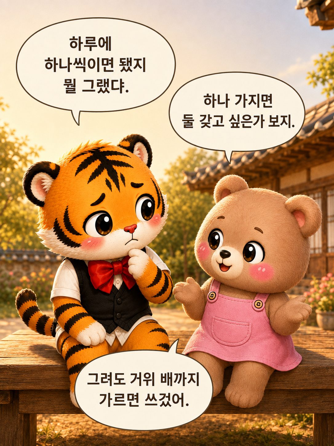 마당에서 나눈 거위 이야기