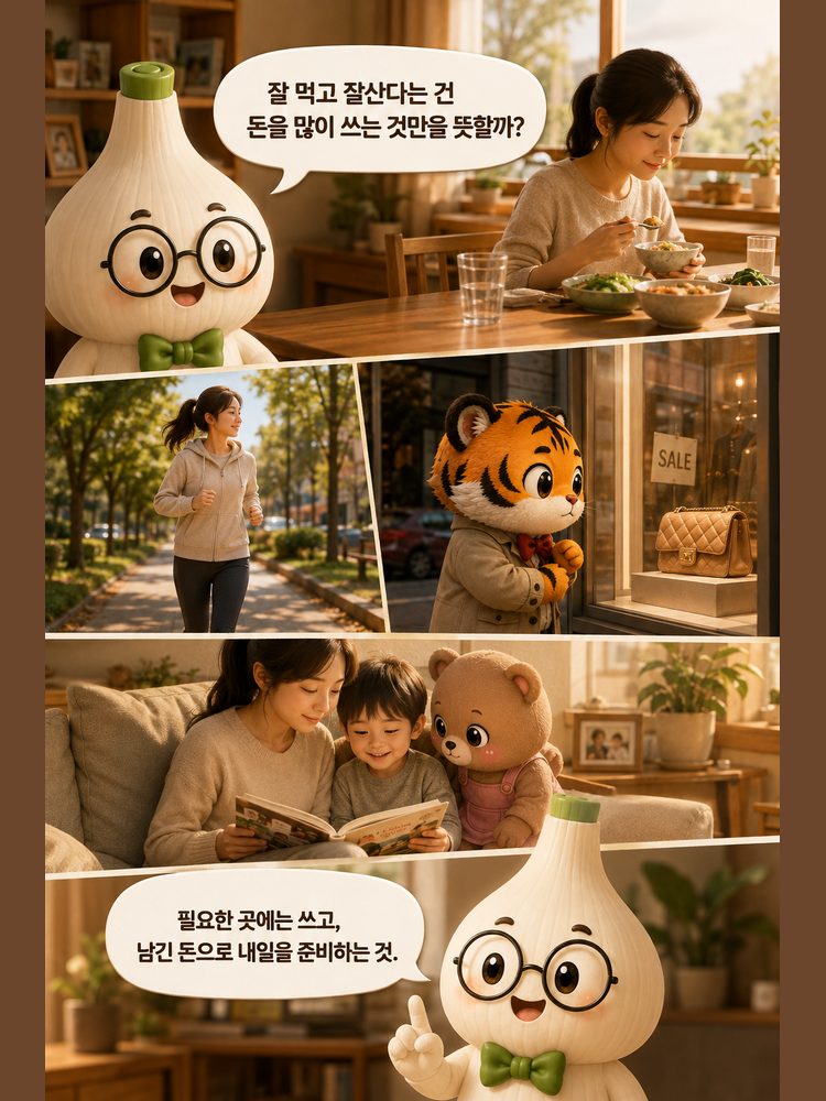 절약은 돈을 안 쓰는 것이 아니라 쓸 곳과 아낄 곳을 구분하는 것