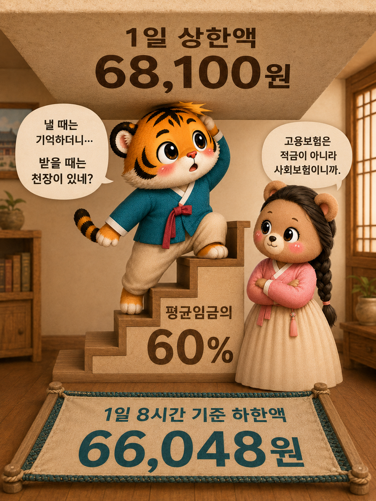 월급 200만원과 1000만원의 고용보험료가 각각 18000원과 90000원으로 다섯 배 차이 나는 모습