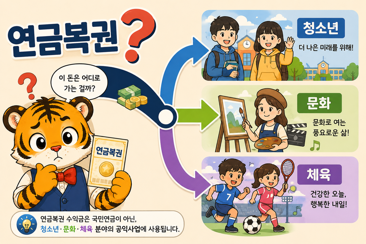연금복권 수익금 흐름 그래픽.