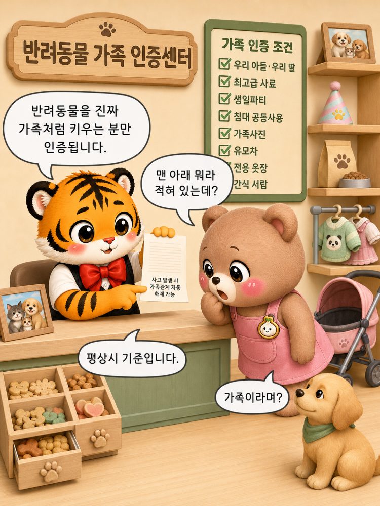 가족 인증센터의 숨은 조항