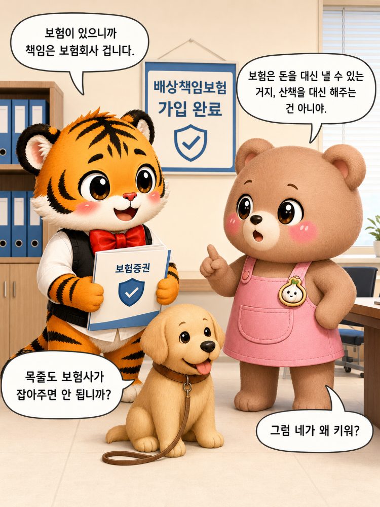 보험은 목줄을 대신 잡아주지 않는다