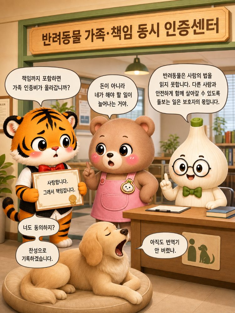가족과 책임을 함께 인증하는 센터