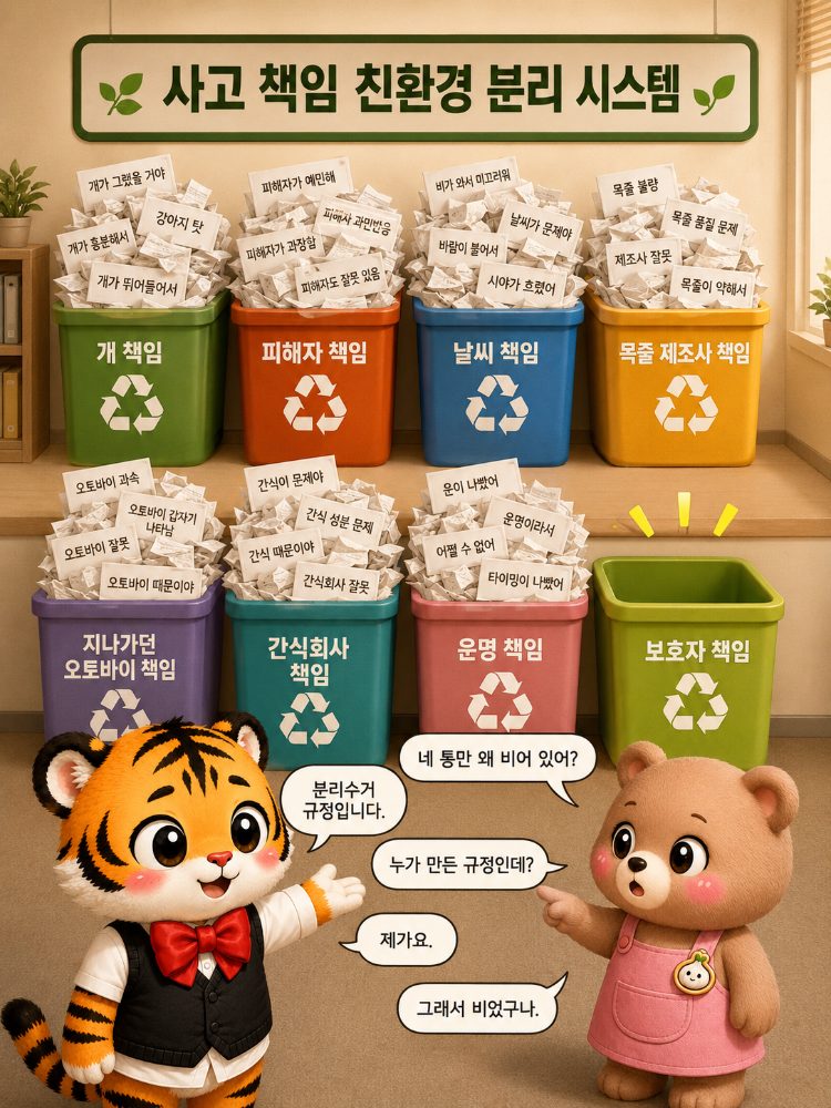 텅 빈 보호자 책임 통
