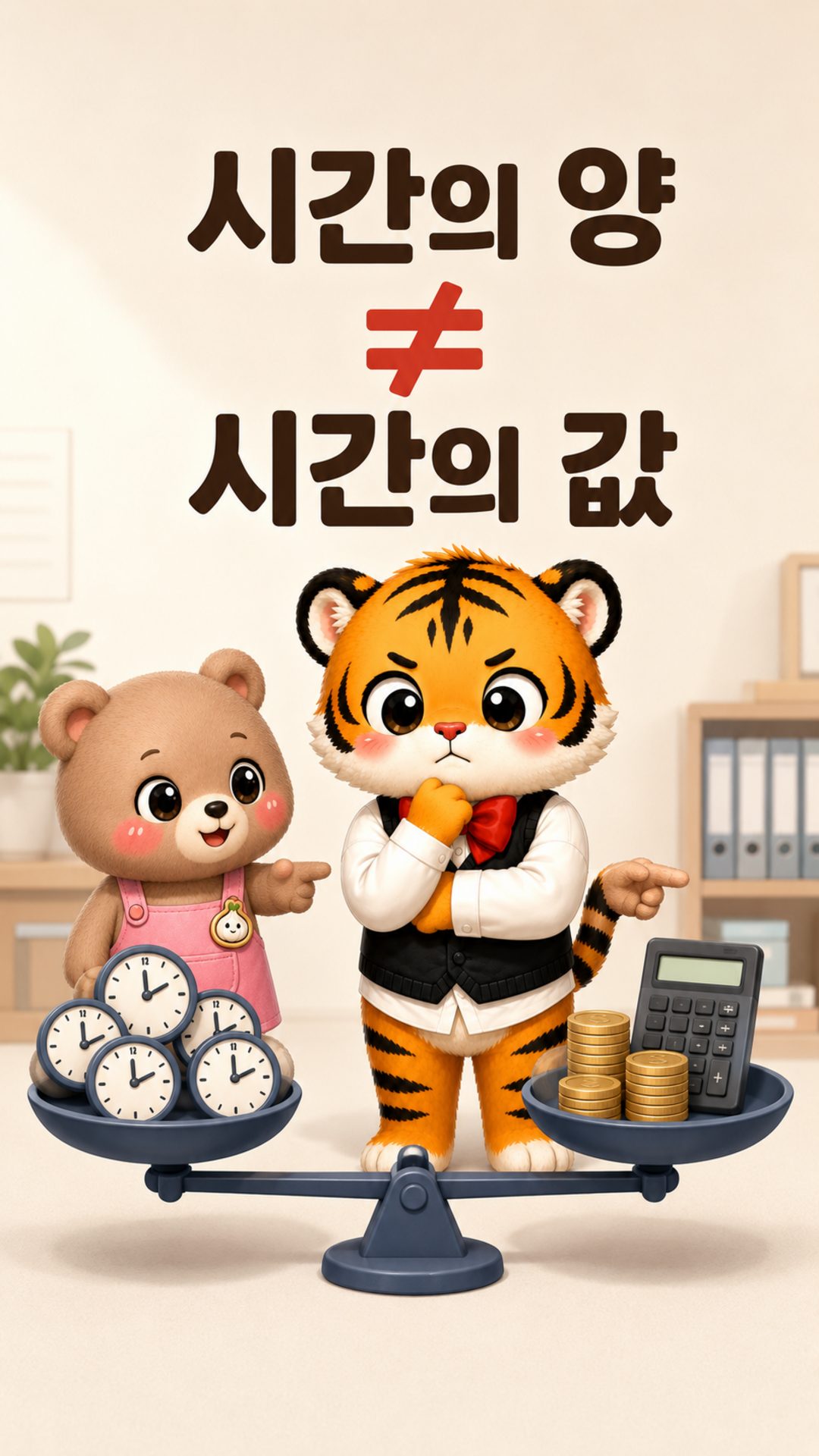 시간의 양과 시간의 값