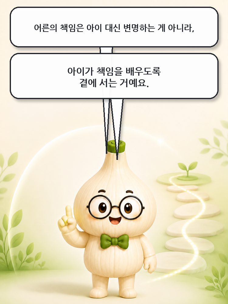 어른의 책임을 설명하는 마르