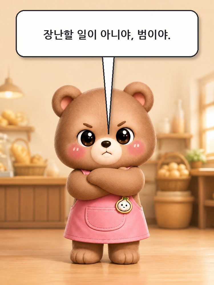 장난할 일이 아니라고 말하는 웅녀